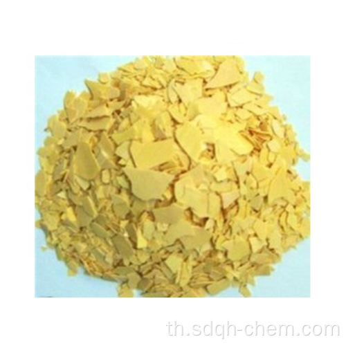 เกรดอุตสาหกรรม 70% โซเดียมไฮโดรซัลไฟด์เกล็ดสีเหลือง